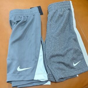 Nike Kids Gray and White Shorts- 2 pairs